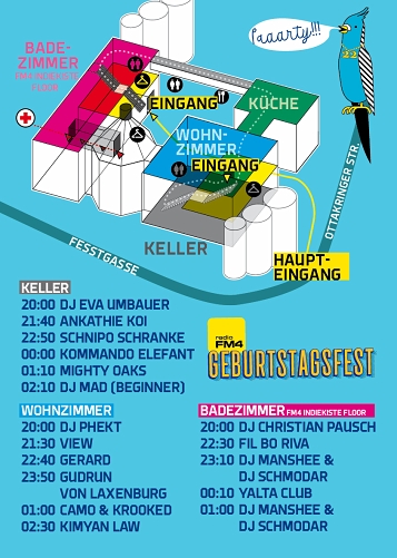 Timetable FM4 Geburtstagsfest fm4fest